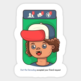 Dustin from Stranger Things has a New Friend! Sticker